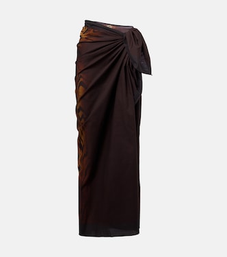 Printed cotton beach cover-up | Jean Paul Gaultier