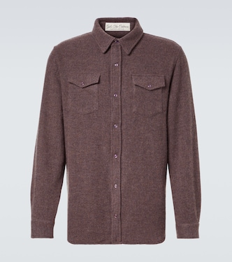 Cashmere shirt with amethyst | God's True Cashmere