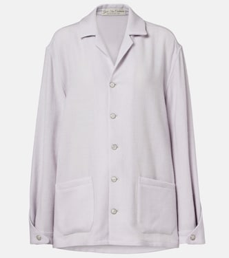 Pyjama-Hemd Affirmations aus Kaschmir mit Mondstein | God's True Cashmere