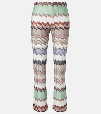 Gerade Cropped-Hose aus Häkelstrick | Missoni