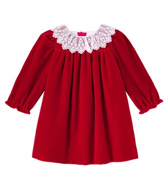 Baby Jaylisa lace-trimmed cotton dress | Bonpoint