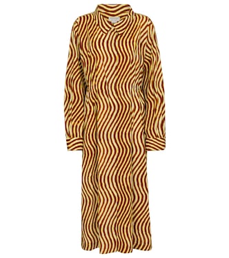 Bedrucktes Midikleid aus Baumwolle | Dries Van Noten