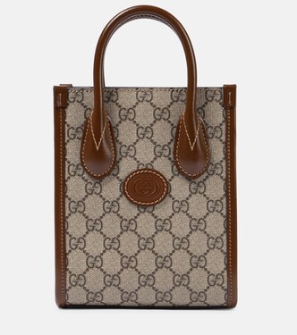 Borsa in GG Supreme e pelle | Gucci