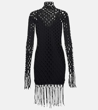 Fishnet high-neck minidress | Dion Lee