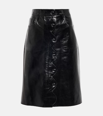 Falda midi Scallop de piel | Citizens of Humanity