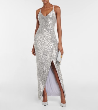 Abito lungo con paillettes | Balmain