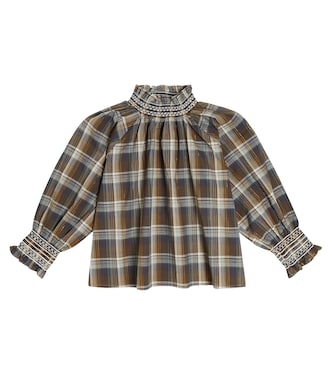 Chemise Yuji en coton à carreaux | C'era Una Volta