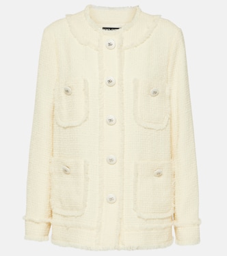 Chaqueta de tweed de mezcla de lana | Dolce&Gabbana