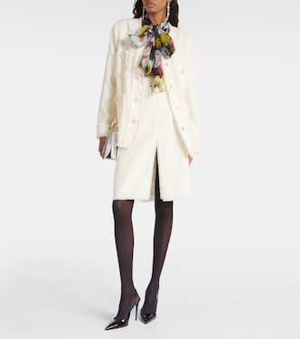 Chaqueta de tweed de mezcla de lana | Dolce&Gabbana