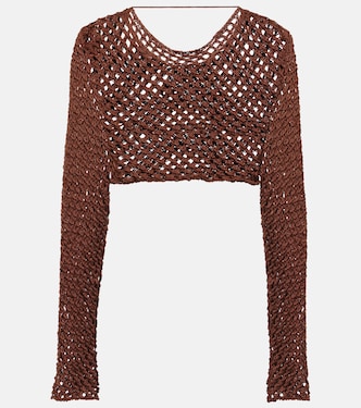Crop top Magen de punto de algodón | Bananhot