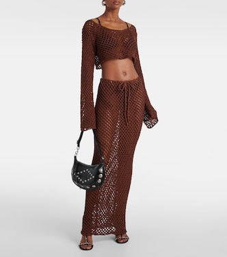 Crop top Magen de punto de algodón | Bananhot