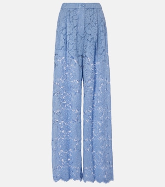 Pantaloni a gamba larga in pizzo | Dolce&Gabbana