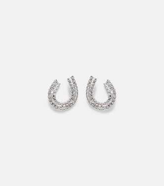 18kt white gold earrings with diamonds | Bucherer Fine Jewellery