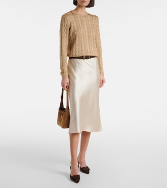 Jersey trenzado de seda | Ralph Lauren Collection