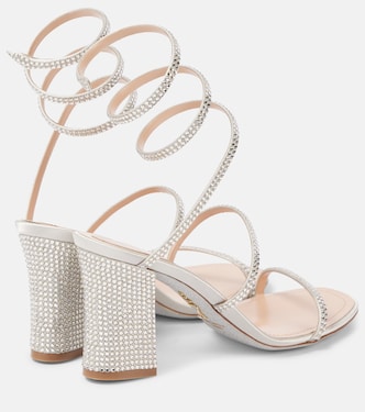 Sandalen Cleo 80 aus Satin mit Kristallen | Rene Caovilla