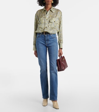 Chemise Daisy en soie à fleurs | Bottega Veneta