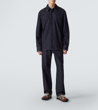 Orbit suede-trimmed sneakers | Bottega Veneta