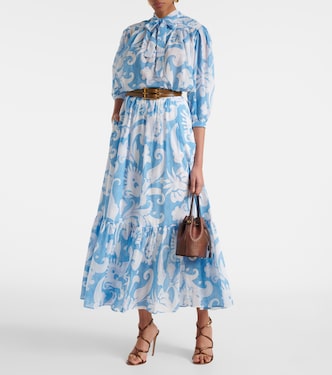 Falda larga de algodón con paisley | Etro