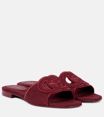 Sandalias Interlocking G de lona GG | Gucci