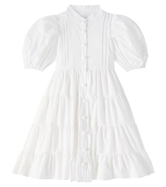 Vestido de gasa de algodón con aplique | Petite Amalie  