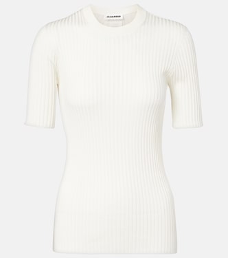 Ribbed-knit silk sweater | Jil Sander