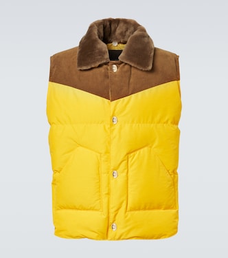 Brixton corduroy-trimmed puffer gilet | Wales Bonner