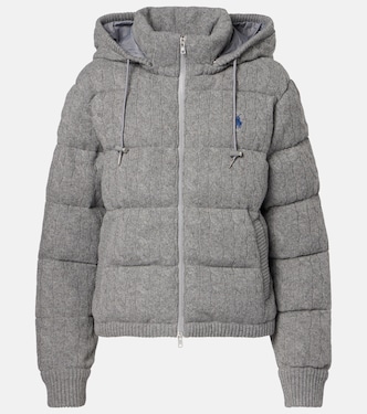 Cable-knit wool and cashmere puffer jacket | Polo Ralph Lauren