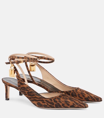 Pumps slingback Padlock 55 in suede | Tom Ford