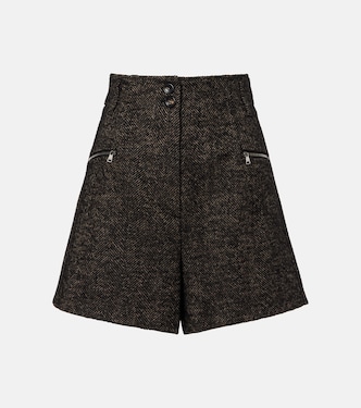 헤링본 울 블렌드 쇼츠 | Max Mara