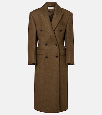 Double-breasted alpaca and wool-blend coat | Róhe