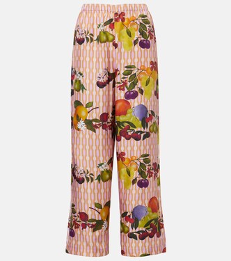 Hose Cannelle aus Seiden-Twill | Eres