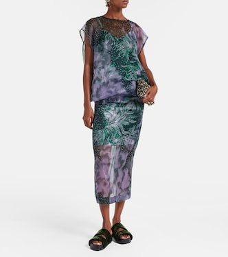 Top imprimé en soie | Dries Van Noten