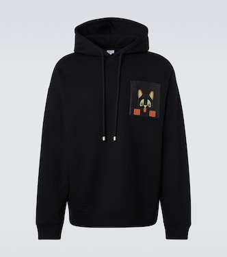 x Louis Wain cotton fleece hoodie | Loewe