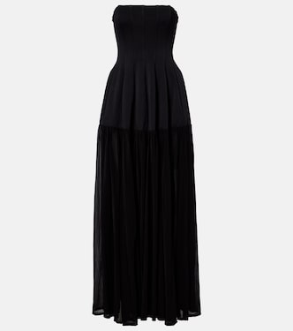 Strapless tulle maxi dress | Simkhai