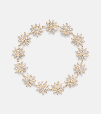 Starburst 18kt gold tennis bracelet with diamonds | David Yurman