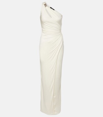 Medusa '95 gathered jersey gown | Versace