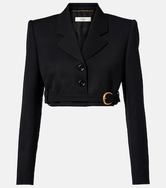 Cropped virgin wool blazer | Chloé