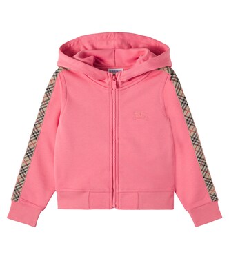 Burberry Check EKD cotton zip-up hoodie | Burberry Kids