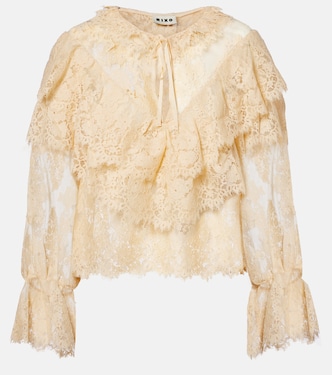 Faryn ruffled lace blouse | Rixo