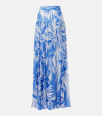 Jaimee high-rise printed maxi skirt | Alexandra Miro