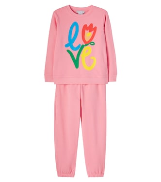 Printed cotton fleece tracksuit  | Stella McCartney Kids