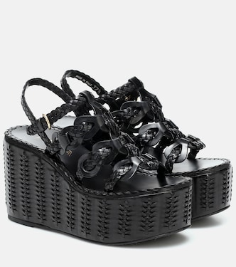 Sandali in pelle con platform | Prada