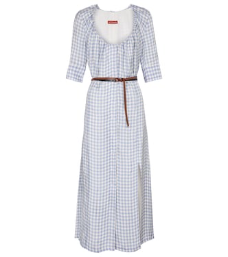 Robe longue Giselda à carreaux | Altuzarra