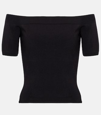 Off-Shoulder-Top aus Jersey | McQueen