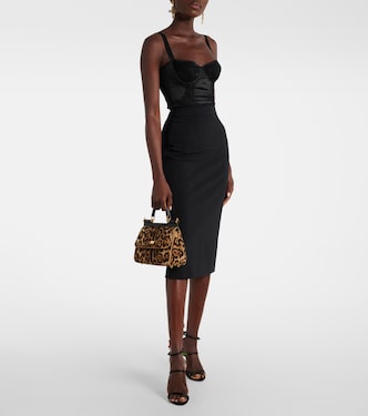 Silk-blend satin and lace bodysuit | Dolce&Gabbana