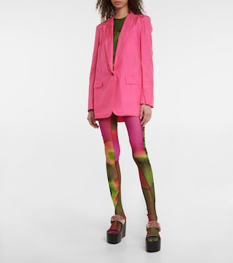 Ruched printed tights | Dries Van Noten