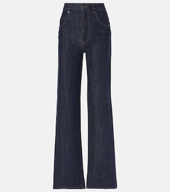 High-rise flared jeans | Loro Piana