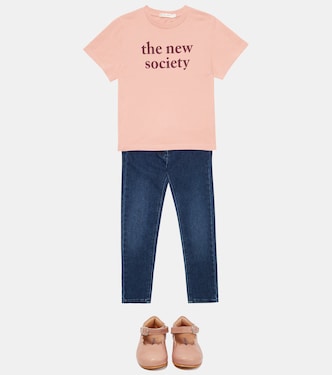 Camiseta de algodón con logo | The New Society