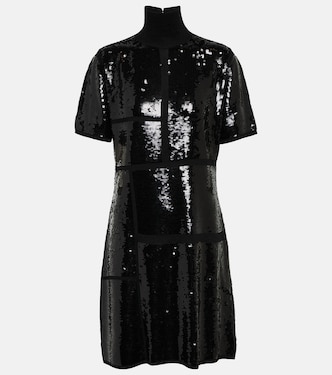 Sequined wool-blend minidress | Joseph