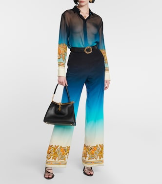 Pantalon ample imprimé en soie | Etro